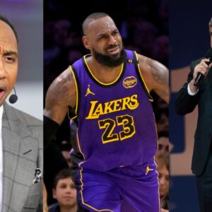 Stephen A. Smith(L), LeBron James(Center), and Sean Hannity(R)