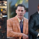 Tom Aspinall (L), John Cena (C), Cody Rhodes (R)