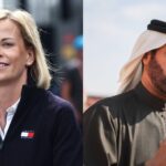 Susie Wolff (L) and Mohammed Ben Sulayem (R)