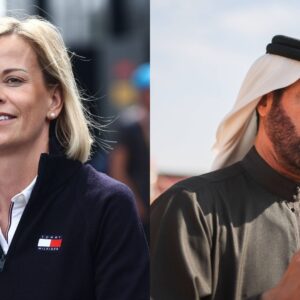 Susie Wolff (L) and Mohammed Ben Sulayem (R)