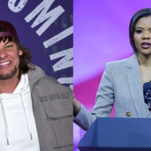 Theo Von (L), Candace Owens (R)