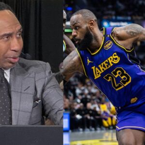 Stephen A. Smith (L), LeBron James (R)