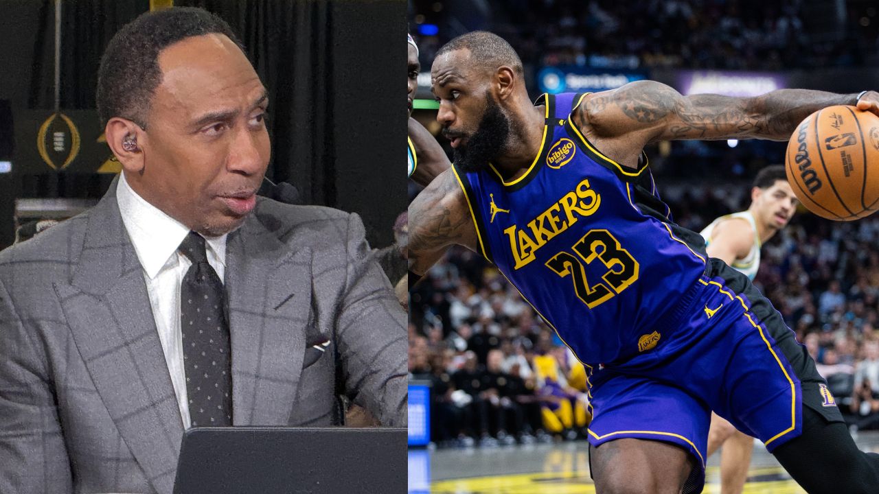 Stephen A. Smith (L), LeBron James (R)