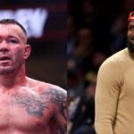 Colby Covington (L), LeBron James (R)