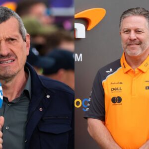 Guenther Steiner (L) and Zak Brown (R)