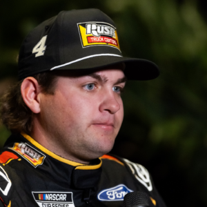 NASCAR Cup Series driver Noah Gragson during Daytona 500 media day at Daytona International Speedway.