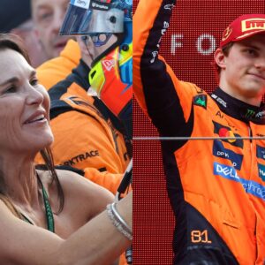 Nicole Piastri (L) and Oscar Piastri (R)