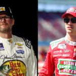 Dale Earnhardt Jr. (L) and Joey Logano (R)