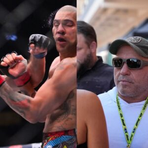 Ankalaev Pereira (L), Joe Rogan (R)