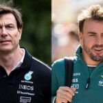 Toto Wolff (L) and Fernando Alonso (R)