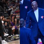 Doug Christie (L), Michael Jordan (R)