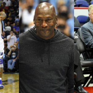Gilbert Arenas(L), Michael Jordan(Center), and Larry Bird(R)
