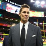 Tom Brady on the field before Super Bowl LIX between the Philadelphia Eagles and the Kansas City Chiefs at Ceasars Superdome.