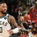 Damian Lillard(L) and Michael Jordan(R)