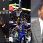 Shannon Sharpe (L), LeBron James (C), Stephen A. Smith (R)