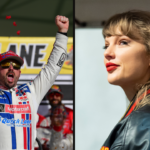 Josh Berry (L) and Taylor Swift (R)