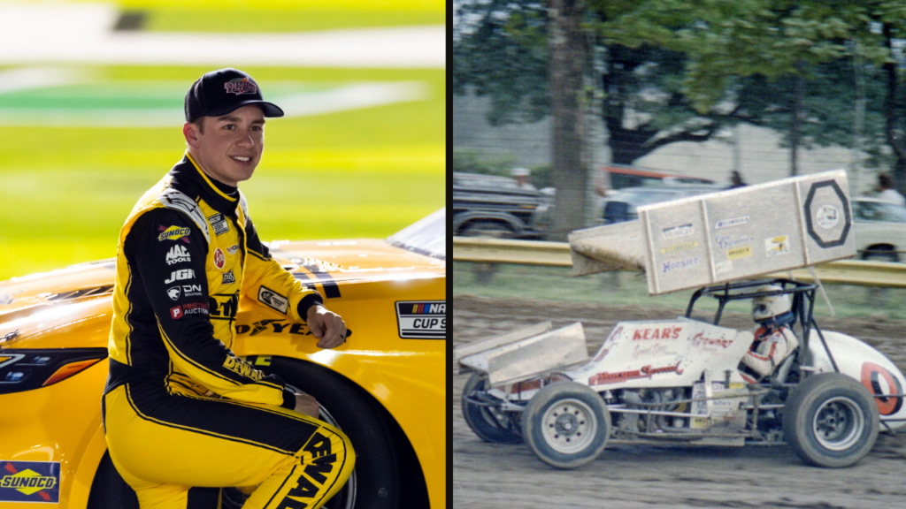 Christopher Bell (L) and Rick Ferkel (R). Left Image Credit: Imagn. Right Image Credit: World of Outlaws Website.