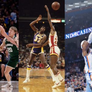 Nikola Jokic (L), Magic Johnson (C), Shai Gilgeous Alexander (R)