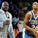 Shaquille O'Neal(L) and Antoine Walker(R)