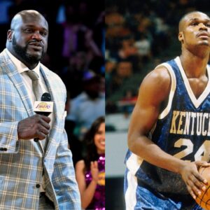 Shaquille O'Neal(L) and Antoine Walker(R)