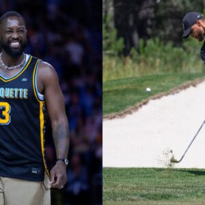 Dwyane Wade (L), Stephen Curry (R)