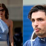 Rebecca Donaldson (L), Carlos Sainz (R)