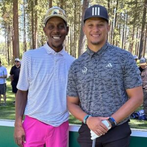 Patrick Mahomes Sr. with son, Patrick Mahomes.