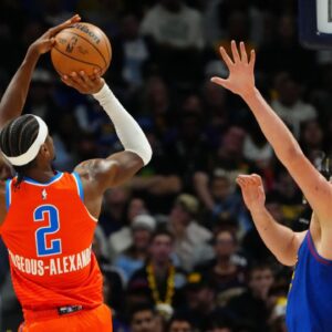 Shai Gilgeous-Alexander (L) and Nikola Jokic (R)