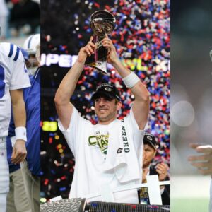 Peyton Manning, Aaron Rodgers, Joe Montana