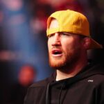 LAS VEGAS, NV -DECEMBER 7:Justin Gaethje during UFC310 - Pantoja vs Asakura at T-Mobile Arena on December 7, 2024 in Las Vegas, Nevada ( PxImages) Las Vegas, Nevada United States