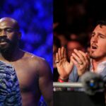 Jon Jones (L), Tom Aspinall (R)