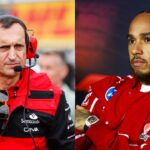 Riccardo Adami(L), Lewis Hamilton(R)