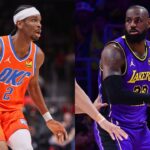 Shai Gilgeous-Alexander and LeBron James