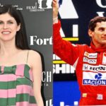 Alexandra Daddario (L) and Ayrton Senna (R)