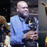 DeMarcus Cousins (L), Shaquille O'Neal (C), Wilt Chamberlain (R)