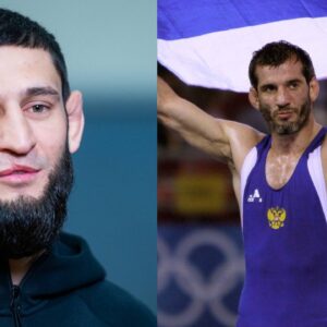 Khamzat Chimaev (L), Buvaisar Saitiev (R)