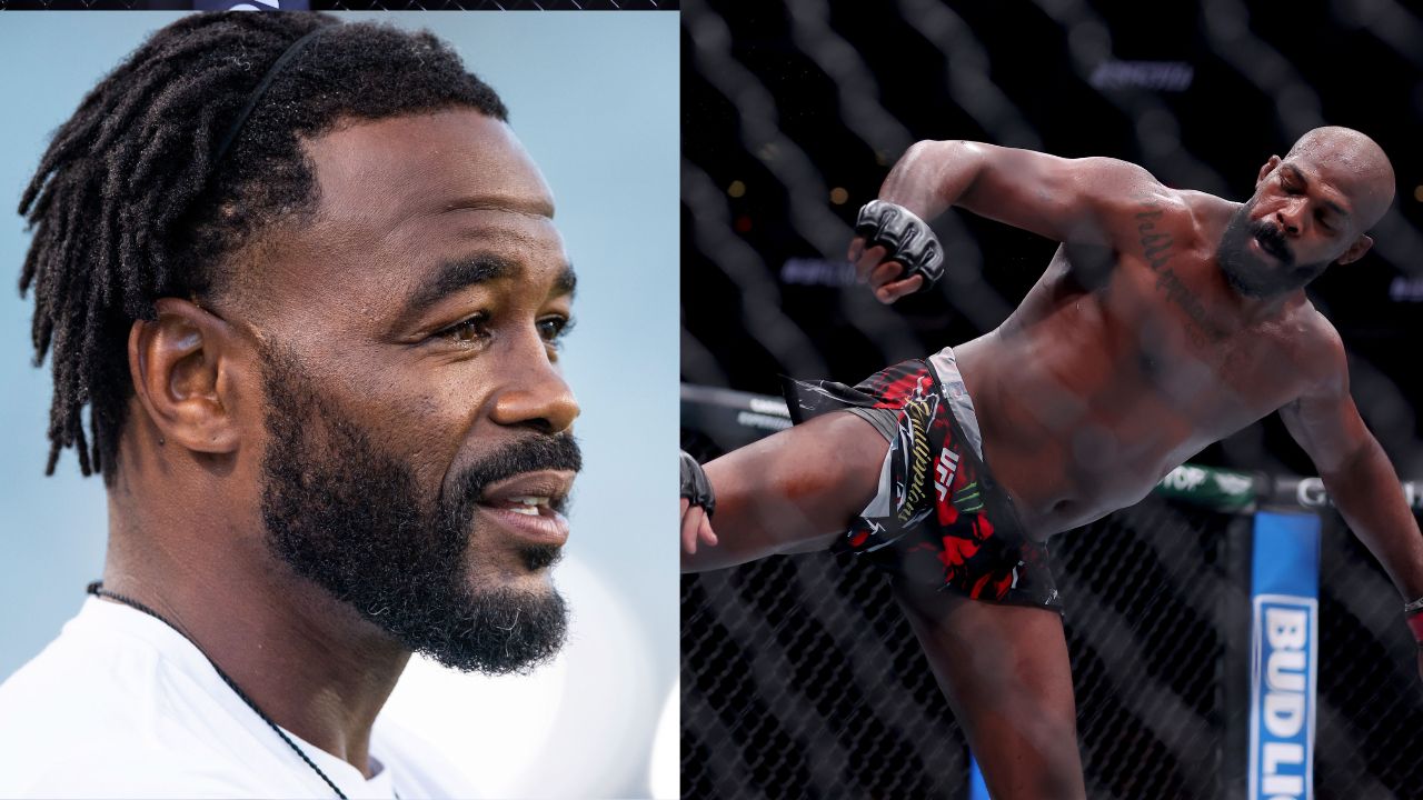 Rasdhad Evans (L), Jon Jones (R)