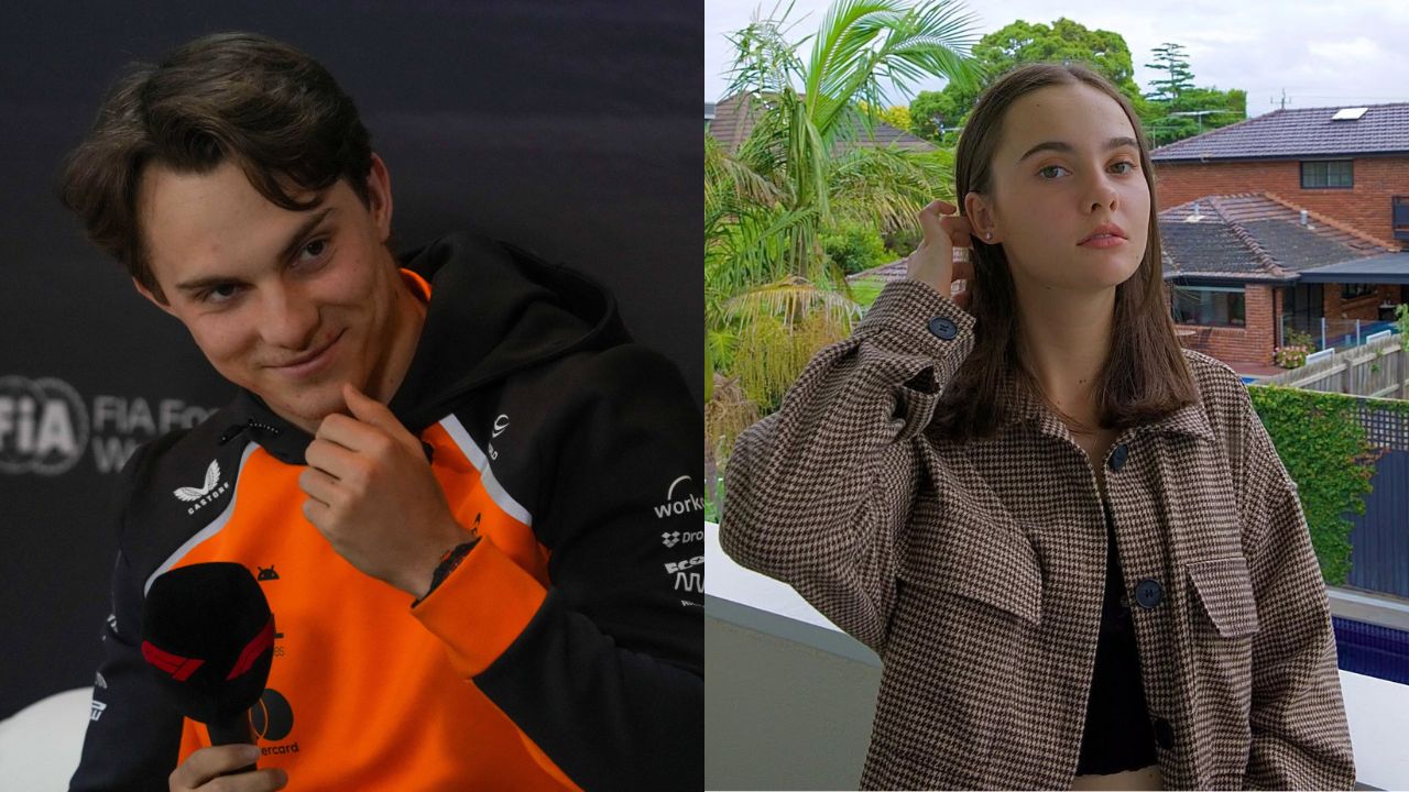 Oscar Piastri (L) and Hattie Piastri (R)