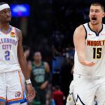 Shai Gilgeous-Alexander(L) and Nikola Jokic(R)