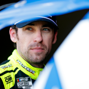 Feb 15, 2025; Daytona Beach, Florida, USA; NASCAR Cup Series driver Ryan Blaney (12) during practice for the Daytona 500 at Daytona International Speedway. Mandatory Credit: Peter Casey-Imagn Images