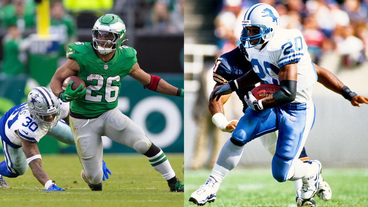 Saquon Barkley and Barry Sanders