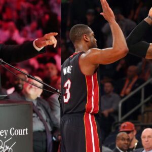 Pat Riley, Dwyane Wade, and LeBron James