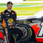 Feb 12, 2025; Daytona Beach, Florida, USA; NASCAR Cup Series driver Chase Briscoe (19) during qualifying for the Daytona 500 at Daytona International Speedway. Mandatory Credit: Mark J. Rebilas-Imagn Images