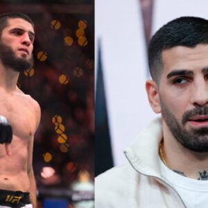 Islam Makhachev (L), Ilia Topuria (R)