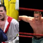 Chael Sonnen (L), John Cena (R)