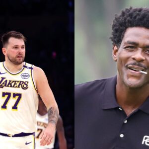 Luka Doncic(L) and Chris Webber(R)