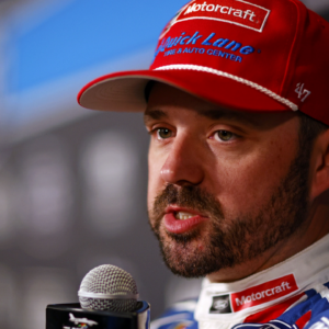 NASCAR Cup Series driver Josh Berry (21) during Daytona 500 media day at Daytona International Speedway.