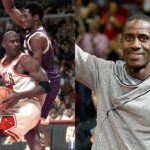 Michael Jordan and Kobe Bryant(L), Vernon Maxwell(R)