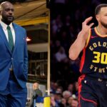 Shaquille O'Neal and Steph Curry