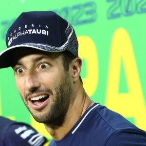 02 11 2023, Autodromo Jose Carlos Pace, Interlagos, Formula 1 Rolex Sao Paulo Grand Prix 2023 , pictured Daniel Ricciardo AUS , Scuderia AlphaTauri Interlagos